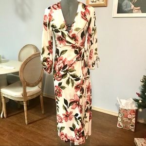 Floral Wrap Dress